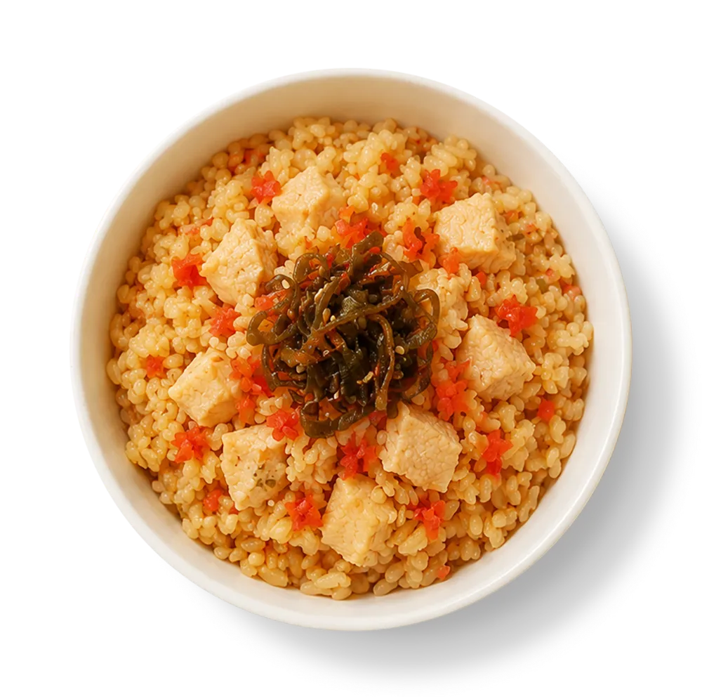 長芋と梅の炊きこみご飯