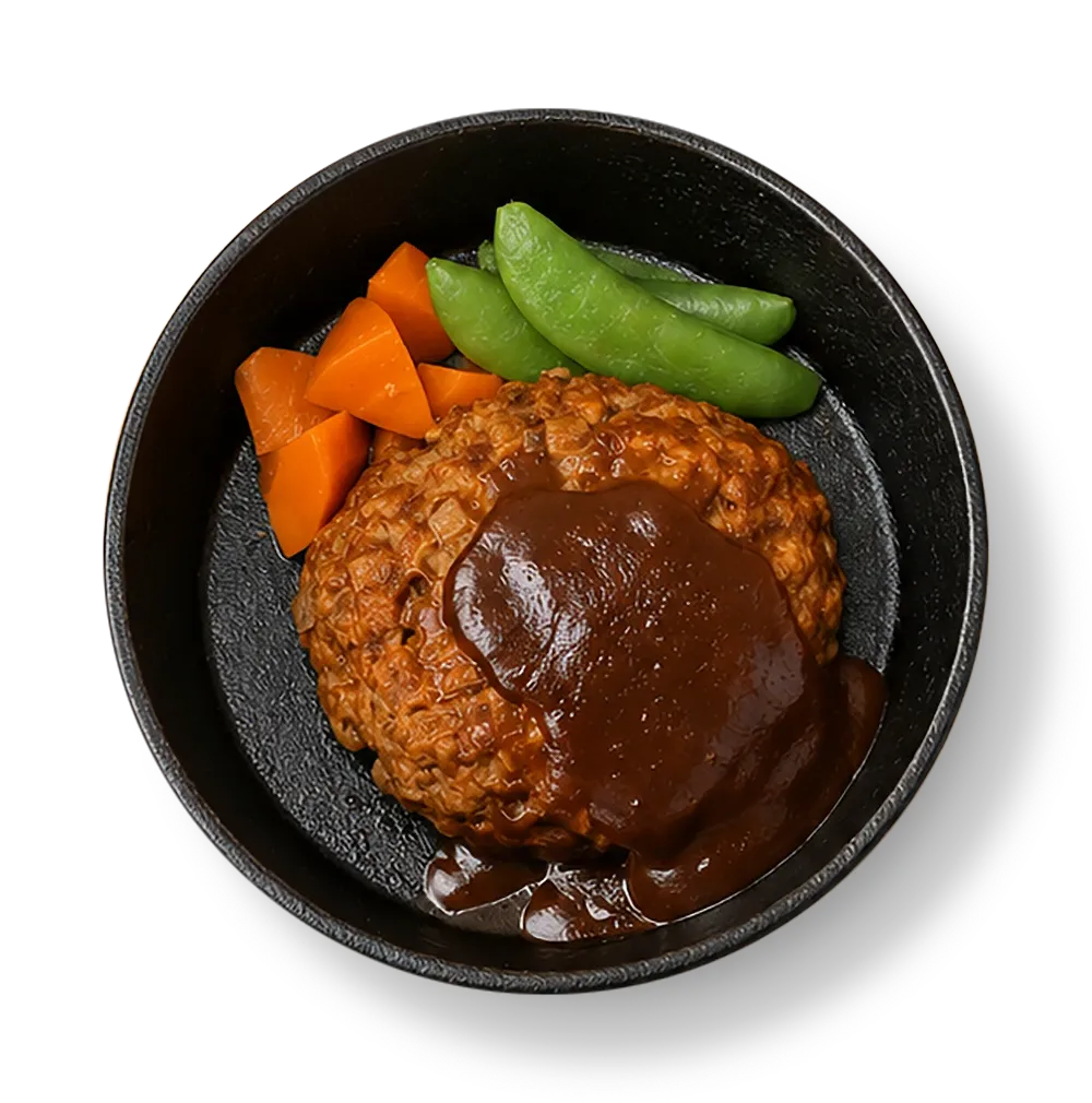 しっとり極厚ハンバーグ