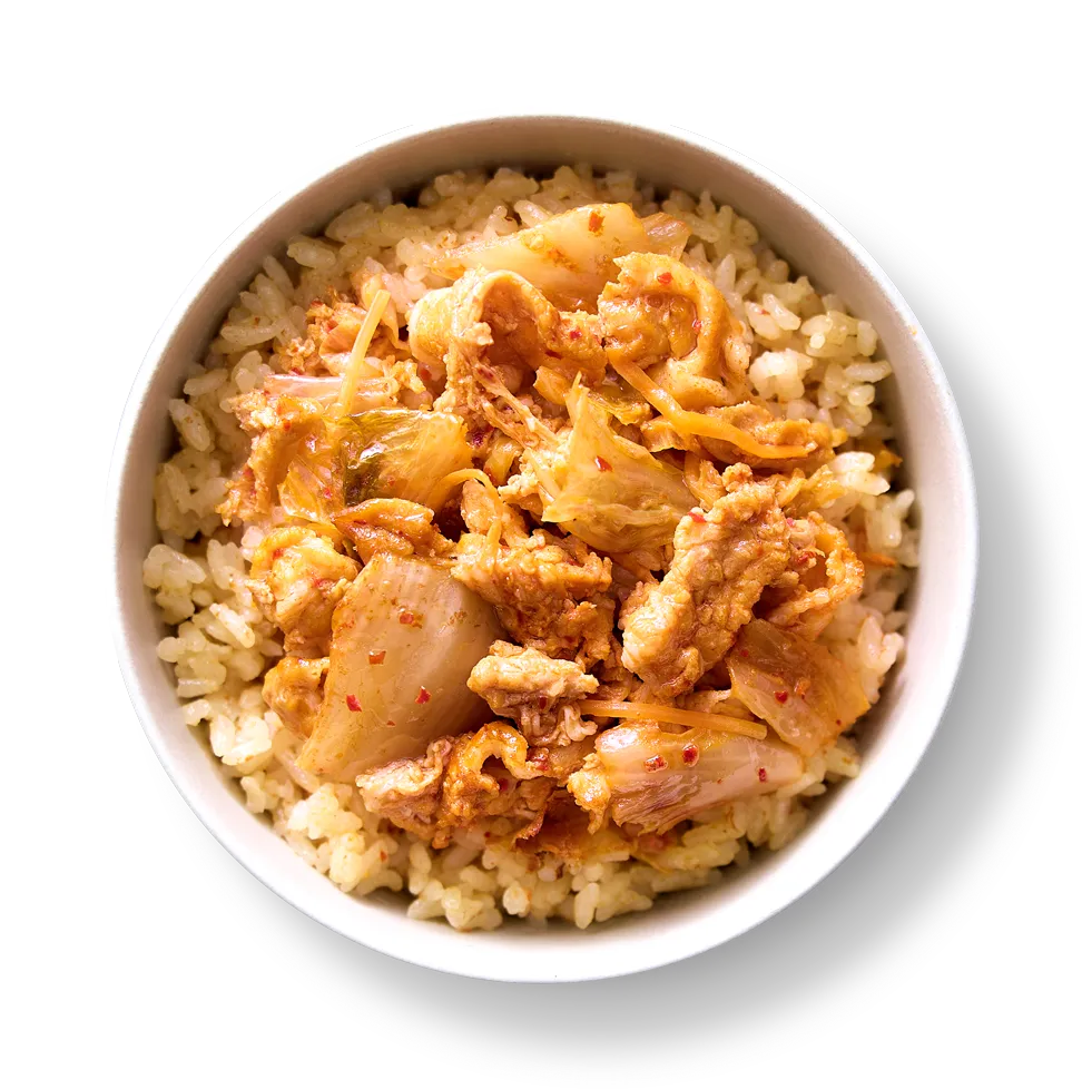 ピリ辛豚キムチご飯