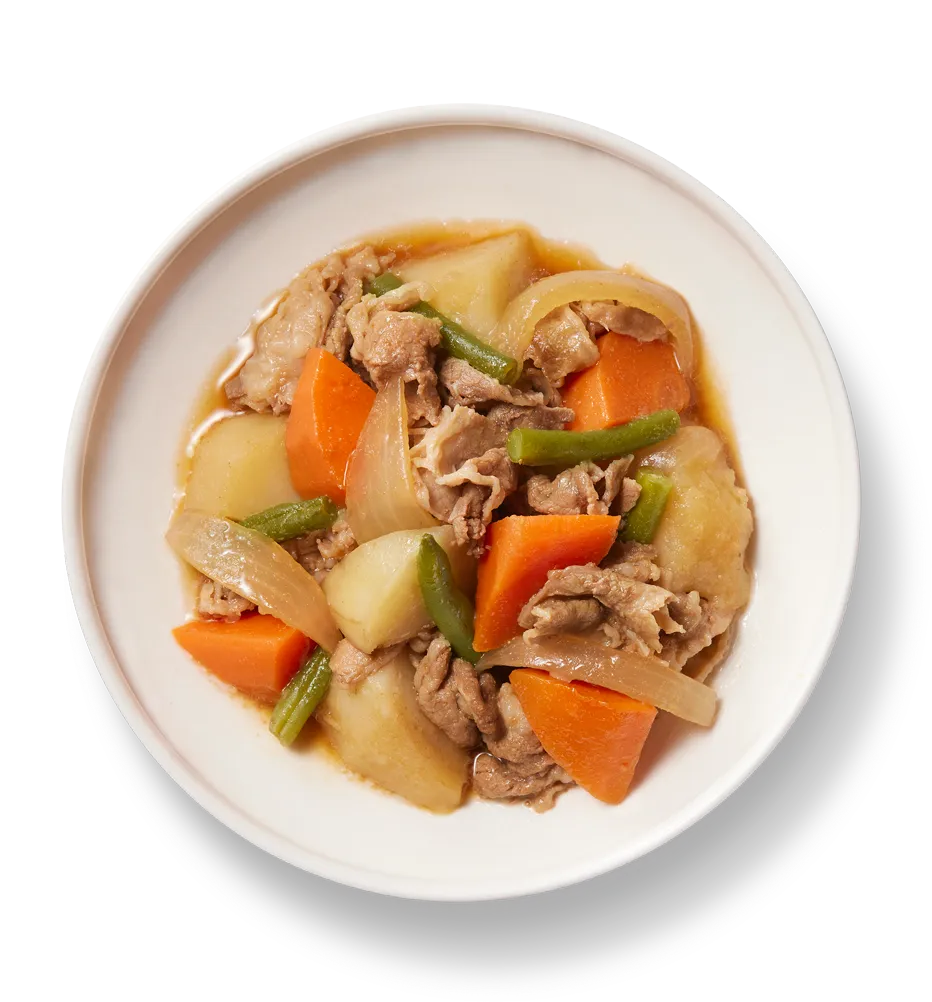 素材を楽しむ肉じゃが
